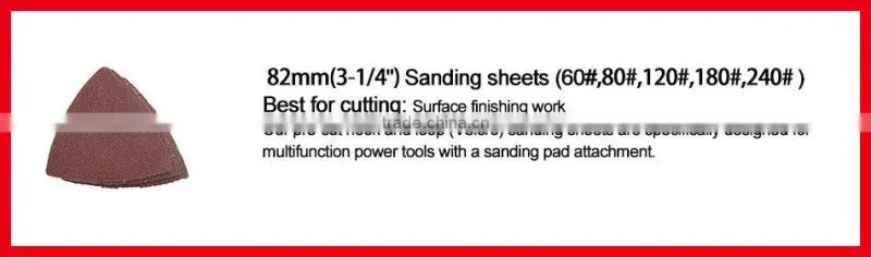 Triangular Sanding Paper Oscillating Power tool accessories