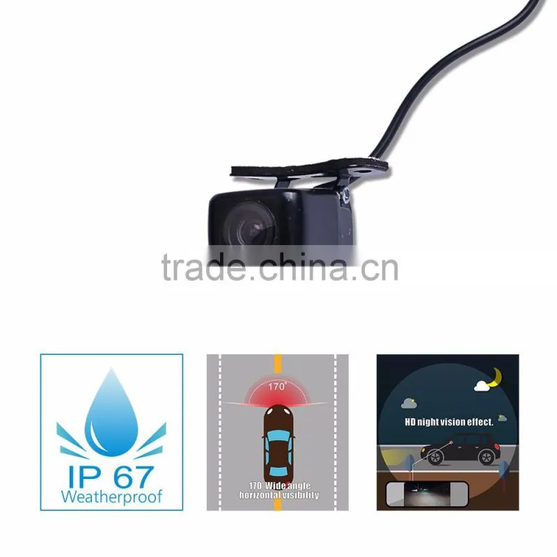 Factory Price Rear View Cars Camera with Adjustable Bracket and cube shape