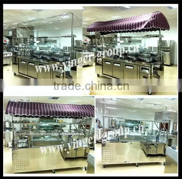factory price stainless steel mobile espresso coffee cart