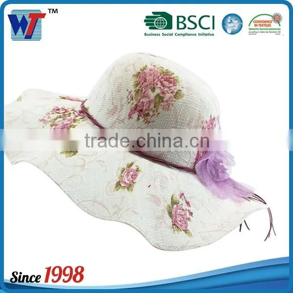foldable golf straw made sun hats