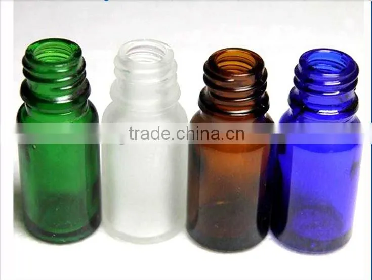 10ml glass vials Amber boston round Essential Oil glass bottle with rubber dropper