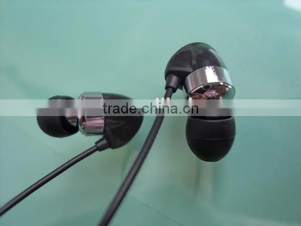 High quality sound color metal earphone headset for girls
