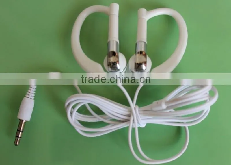 Black portable sports headphone ear hook for running