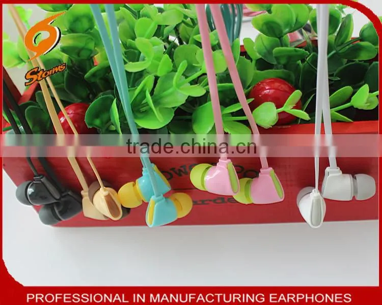 Promotional earbuds ,Flat Cable Earphone.Earphones China Wholesale