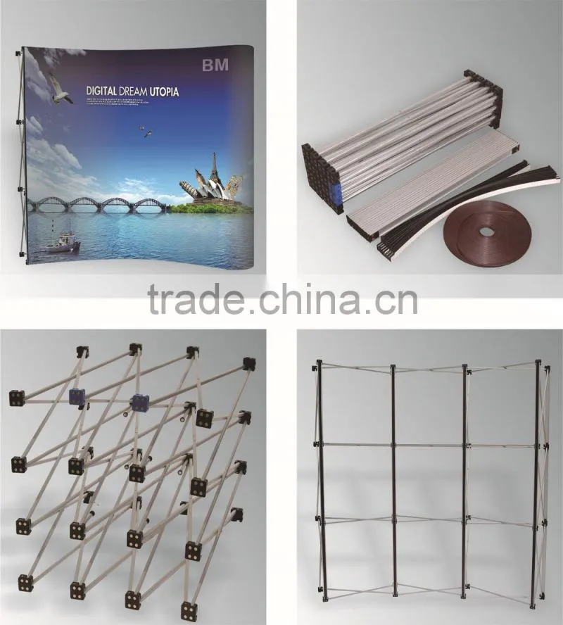 Luxury four magnets pop up backdrop display screen, pop up stand, display stand.
