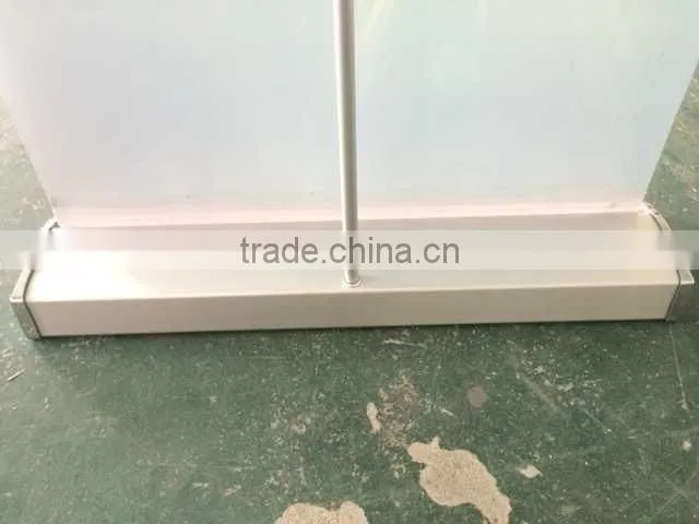 aluminum wide base roll up banner stand, expo 80*200cm broad base roll up standees