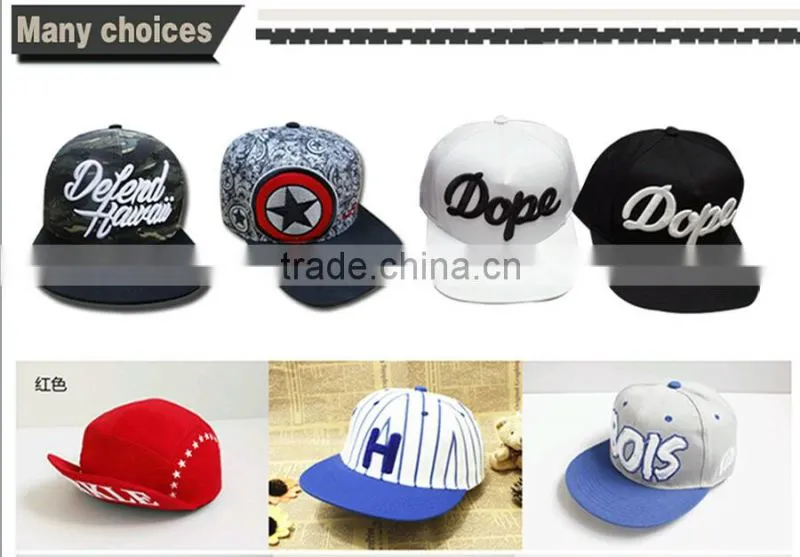 Fashion embroidered snapback hats wholesale