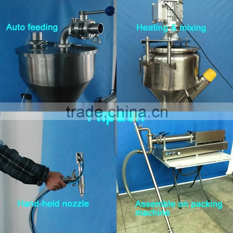Semi-automatic cream mixing and filling machine