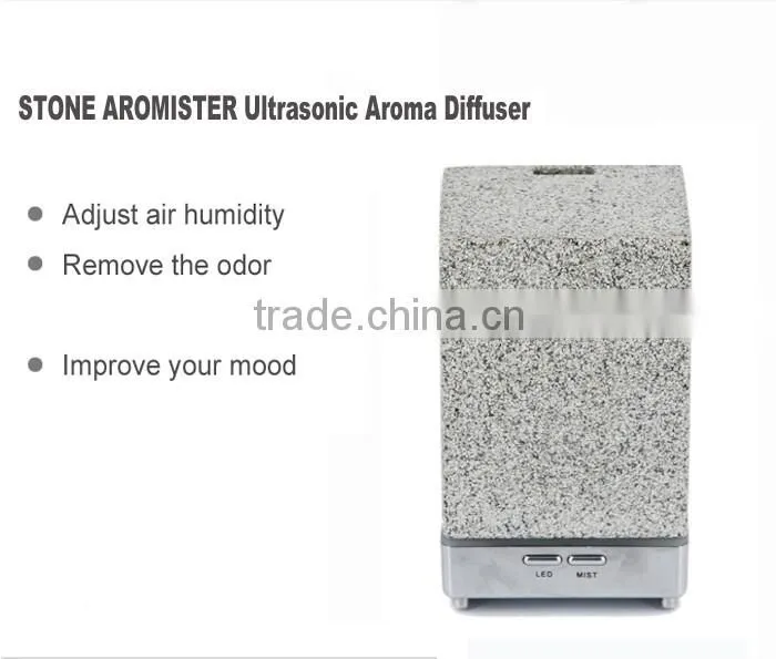 2015 new arriving factory price home appliances STONE ultrasonic aromatherapy diffuser