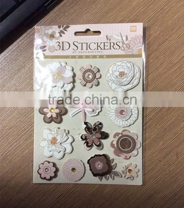 Chipboard sticker paper stickers for windows Christmas