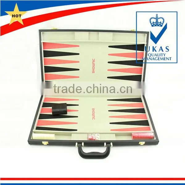 new design professional leather backgammon set