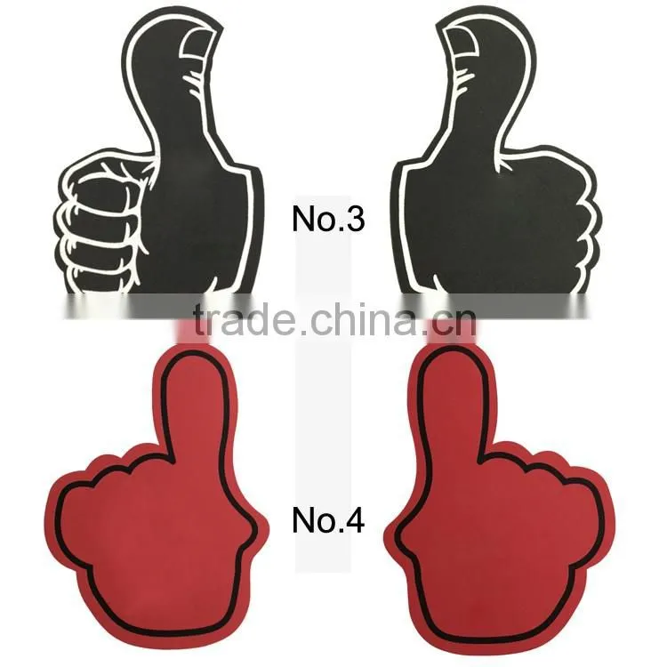 Melors Promotional Cheerleading EVA Foam Hand blank foam finger foam fingers