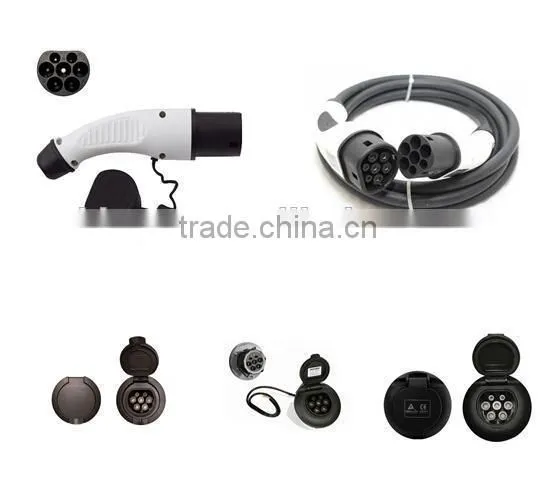High quality Type 2 EV Connector / IEC 62196-2 Electric Vehicle Inlet Socket