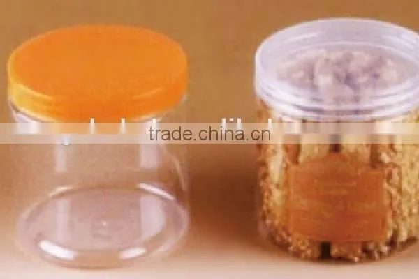good quality PET plastic cookies food packing cylinder box with screw top