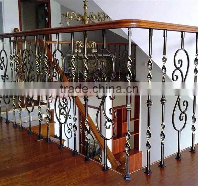 Wrought Iron Parts for Staircase Fence Railings with Scrolls