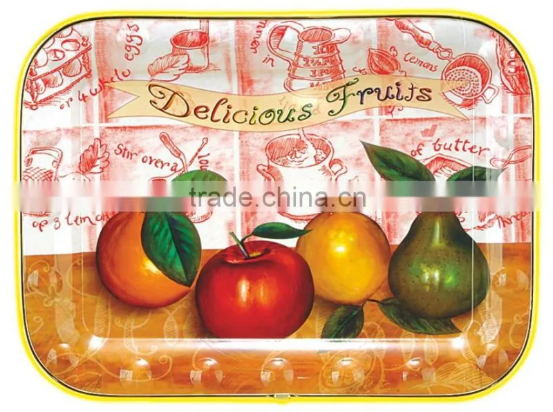 Square plastic fruit plastic large plate