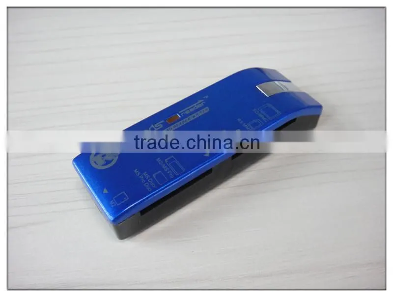 promotional custom logo all in1 usb 2.0 card reader with 4 slots(OS-CR109)