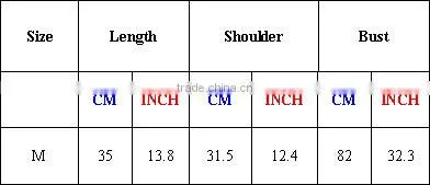 2015 Women Crop Tops wholesale Sublimation Cartoon Print Custom Design N7-39