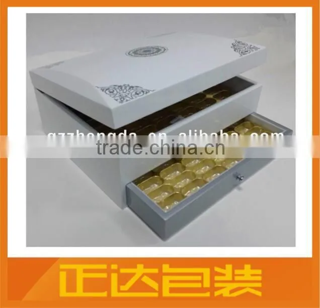Direct Factory Custom Make Drawer Chocolate Box with PVC Inlay