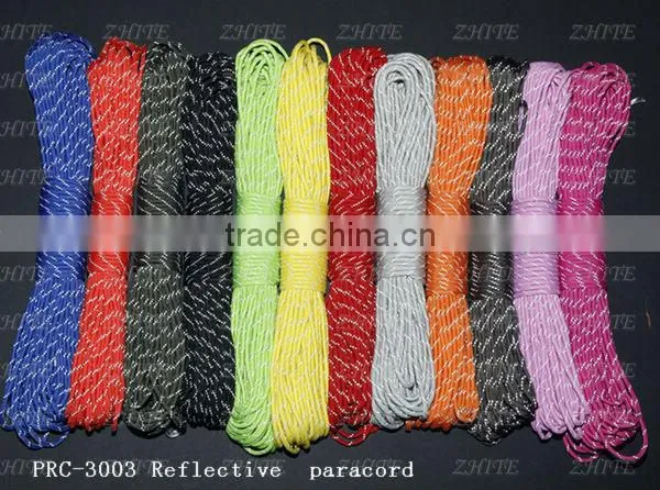 5 Colors Glow in Dark Reflective Paracute 9 Strand Wholesale PRC-3005