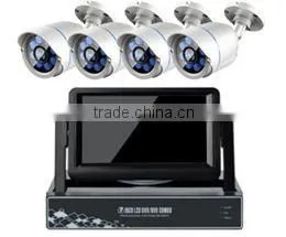 ENXUN 720P CCTV Camera System & H.264 AHD DVR 4 Channel CCTV AHD Camera Kit with 7" LCD Monitor