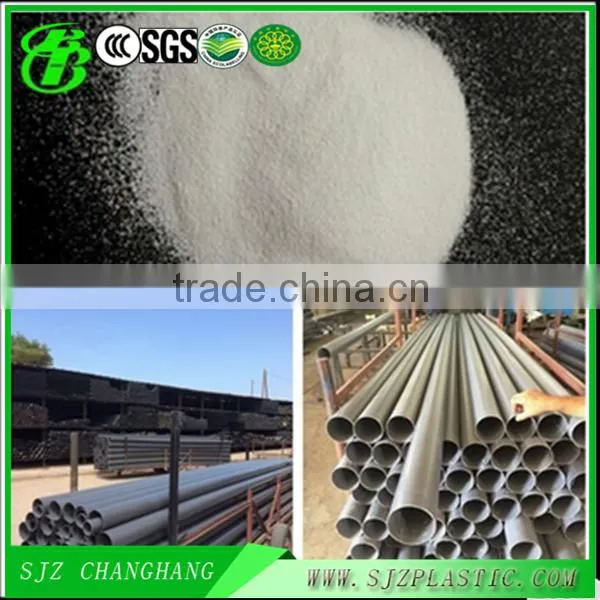 2016Changhang Gold supplierVirgin white/grey pvc resin/Powder for pvc pipe raw material