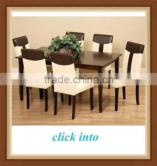 Dark Cocoa Stained Rubberwood wooden dining table designs