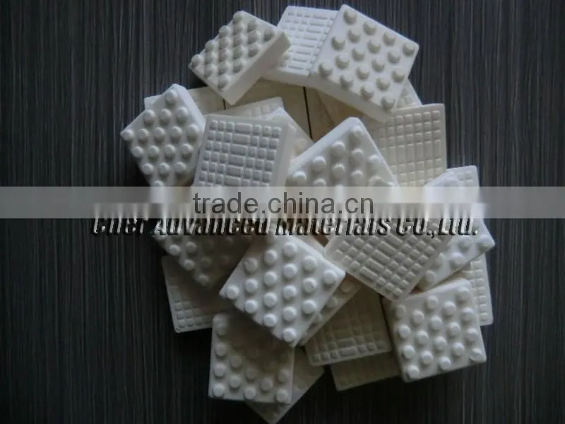 Alumina Ceramic Mosaic Tile With Dimple For Pulley Lagging