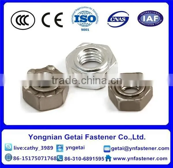 hot dip galvanizing hexagon weld nuts