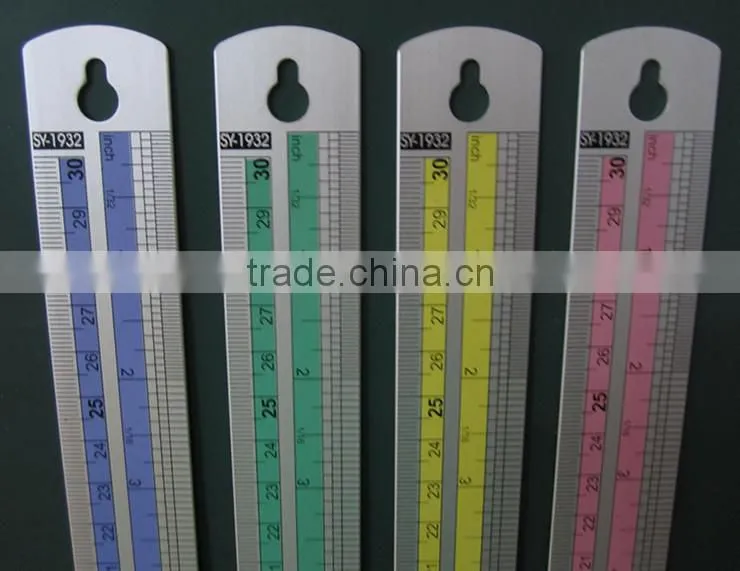 aluminum 30cm ruler metal ruler