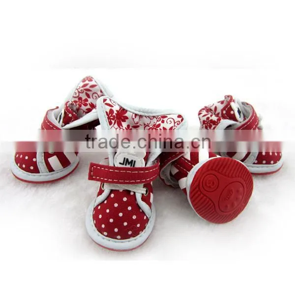 JML latest design durable canvas dog shoes for sale OEM canvas shoes for dog pet