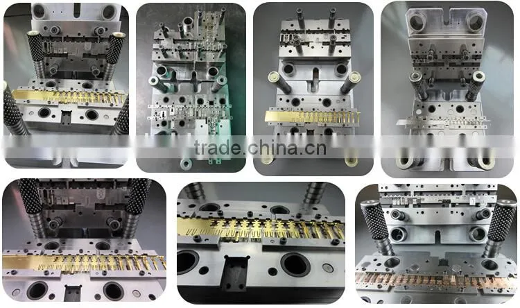 OEM Brass with gold pated auto stamping bullet crimping terminal