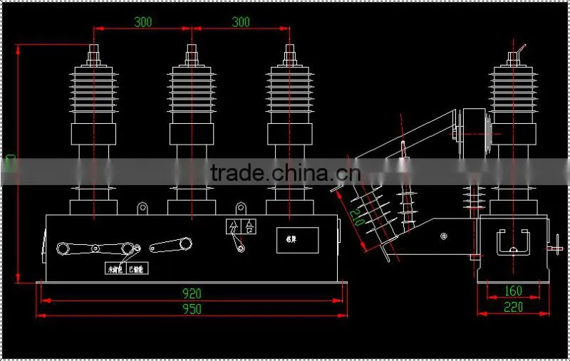 High quality outdoor vacuum circuit breaker auto recloser
