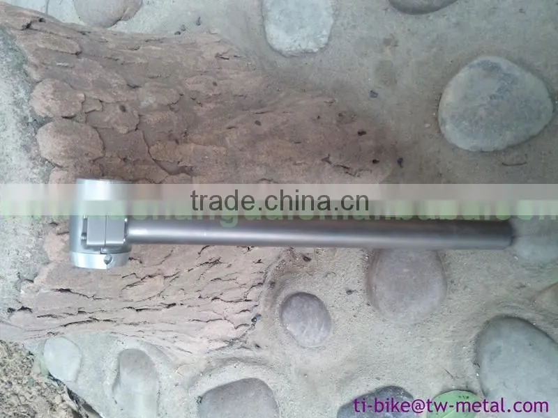 Titanium seat post for road bike frame or mountain bicycle frame 27.2 31.6 or 31.8