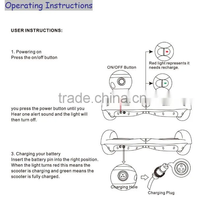 2016 latest popular two wheels safty hover free freeline board electric Self Balancing scooter