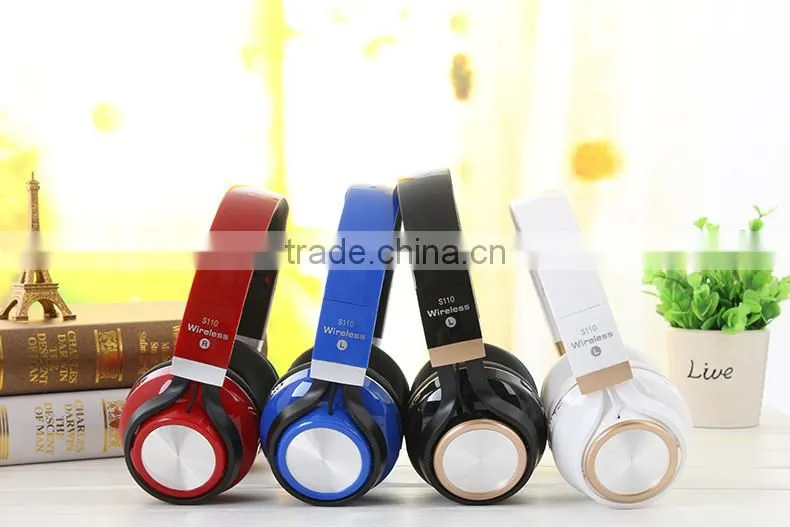 NEW SNHALSAR S110 big daddy bass bluetooth headphone, wireless headset with mic