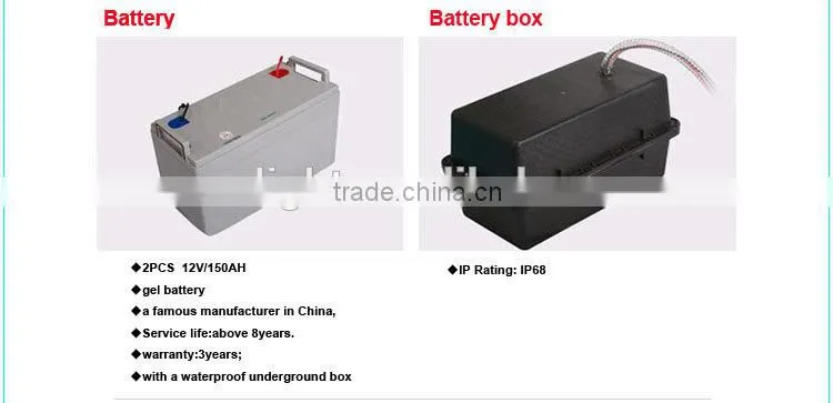 Solar LED Street Light With Gel Pack Battery