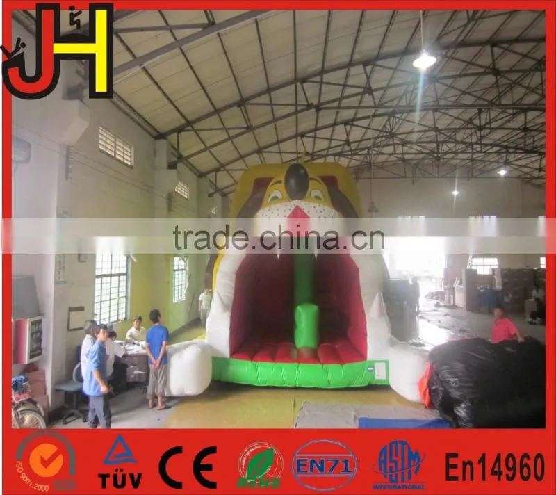 Best price dog theme inflatable slide with best quality