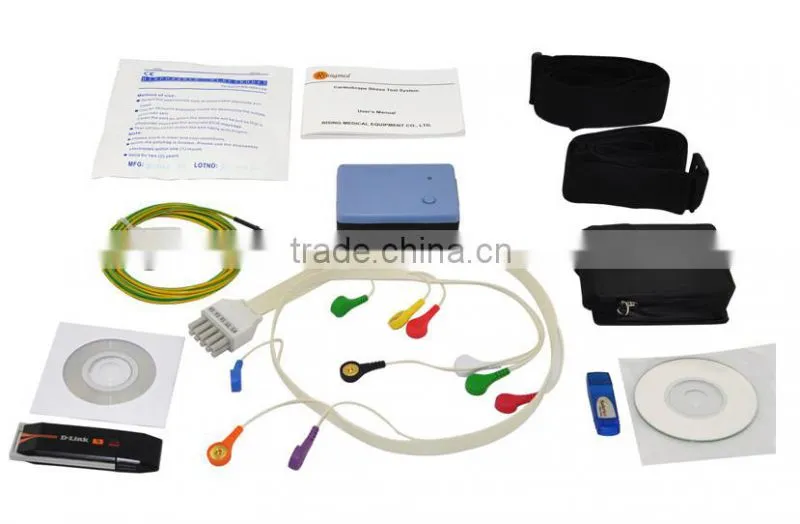 Holter Stress Test System with PC Software Wireless for Cardiac Stress Exercise ST