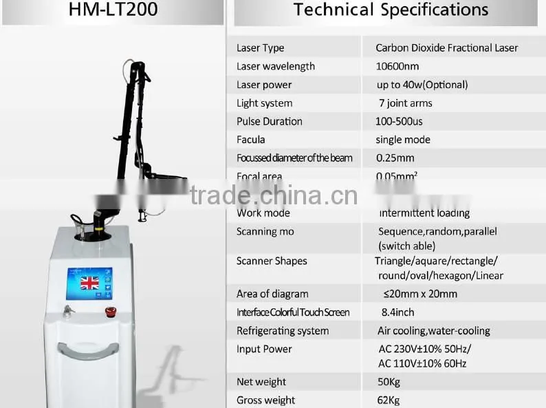 CO2 Fractional laser laser resurfacing machine