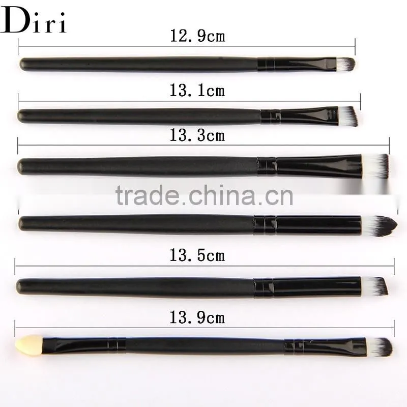 Natural 6PCS Eye Makeup Brushes eyeshadow brush for blending Make up brush set