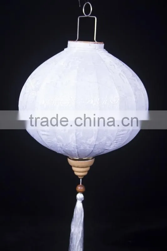 wholesale 12inch jacquard white hanging lantern for wedding or event decoration