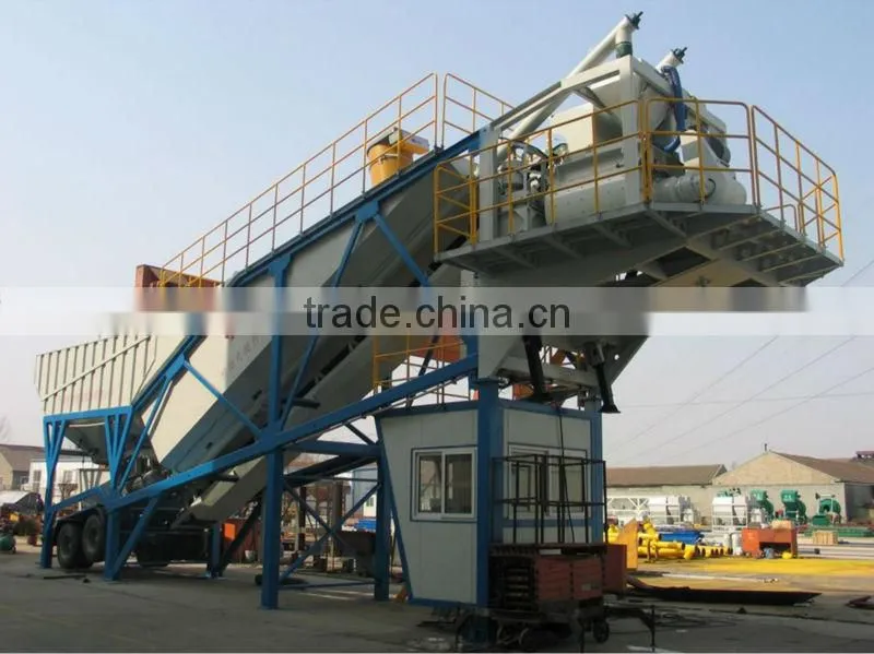 Newly YHZS60m3 mobile cement plant
