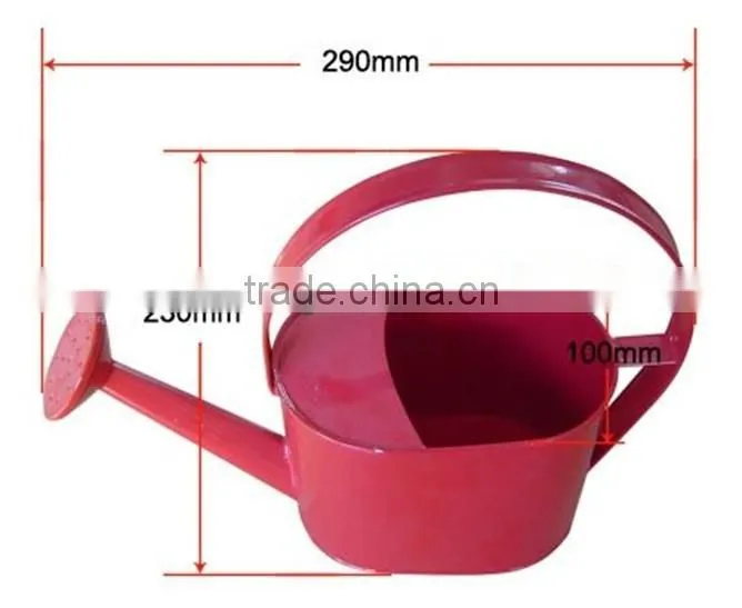Beautiful Unique Steel Metal Red Watering Can