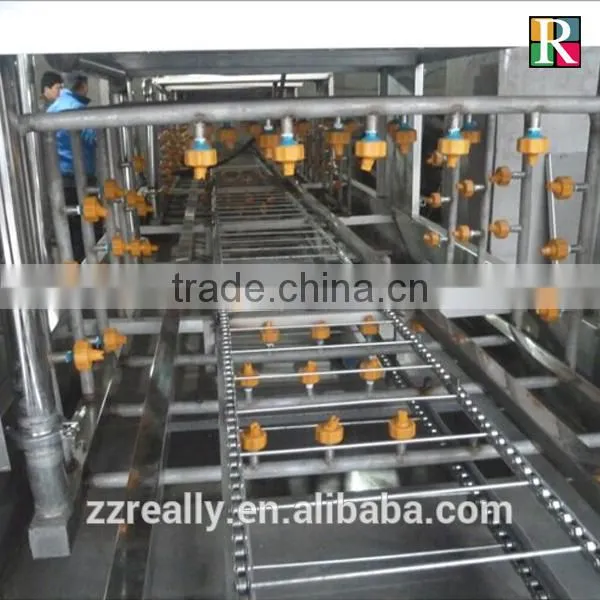 Electric heating type stainless steel 0-15m/min plastic basket washer