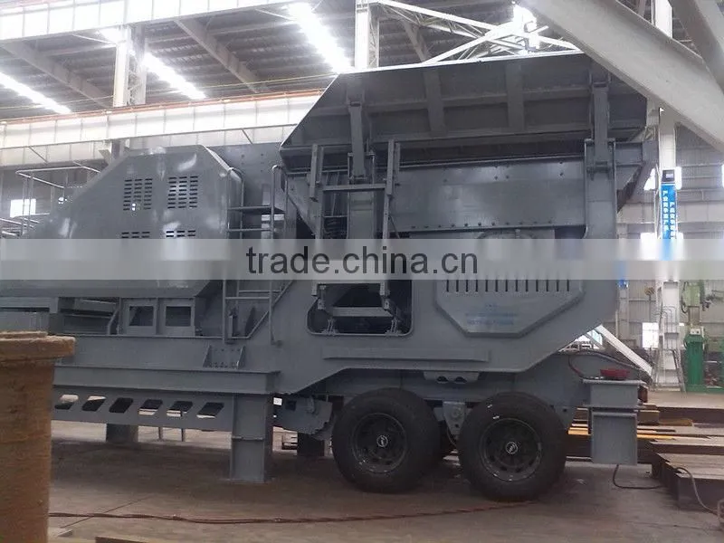 Trailer-Mounted 150-200T/H Mobile Mining Crushing Plant for Sale
