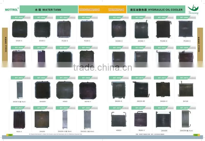 PC220-7 ND446600-0990 EVAPORATOR Excavator parts