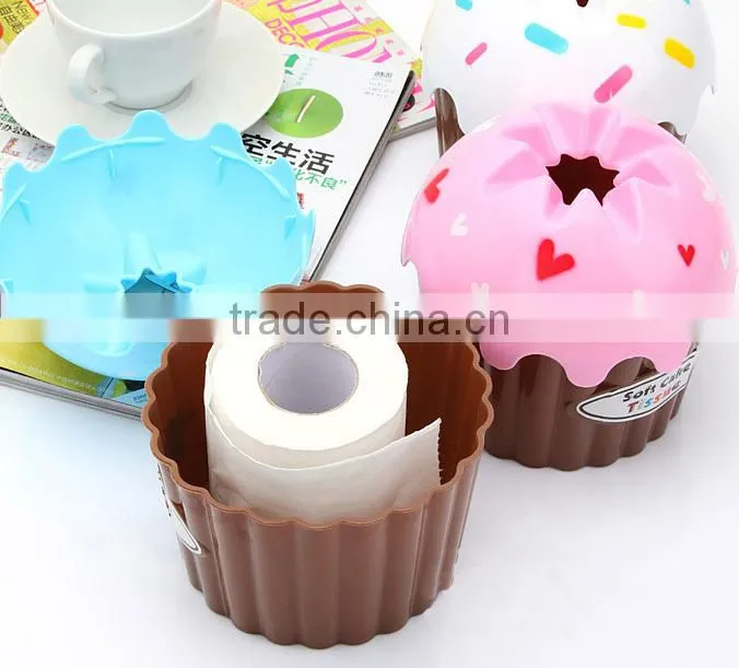 Decorative Plastic Tissue Box for Rolls Tissue