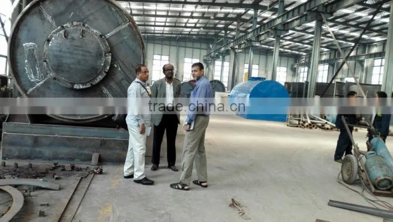 DAYI Large capacity Environmental Friendly Pyrolysis Plant For Tyre Plastic And Rubber Getting Raw Oil
