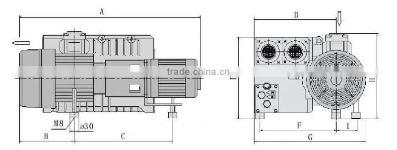 high quality lower price XD series single stage rotary vacuum pump in China